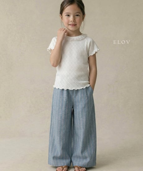 5[予約]elov&monpetitbebe linen wide pants