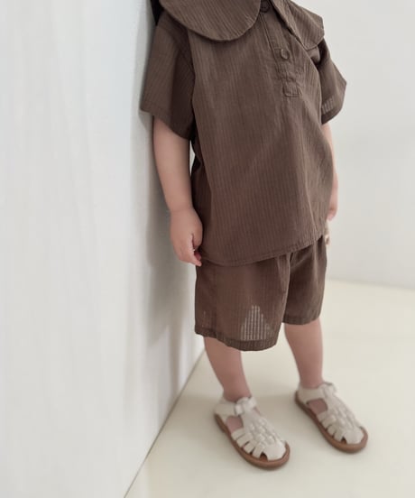 21[予約]mimi market linen sailor blouse