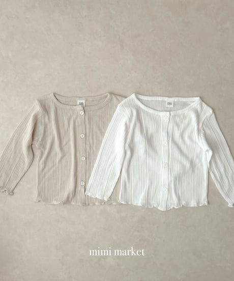 18[予約]mimi market rib cardigan