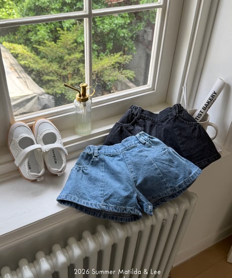 68[予約]matilda&lee denim shirring pants