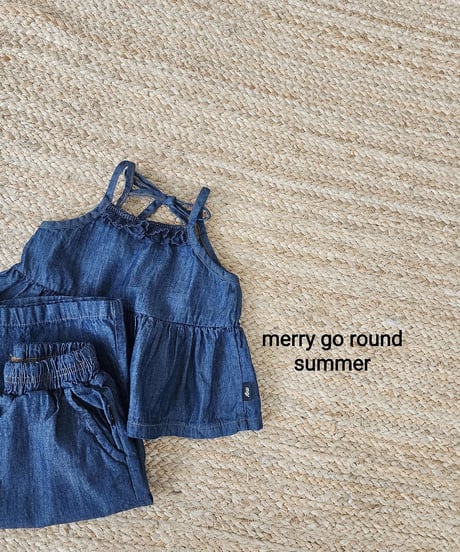 17[予約]merry go round denim sleeveless