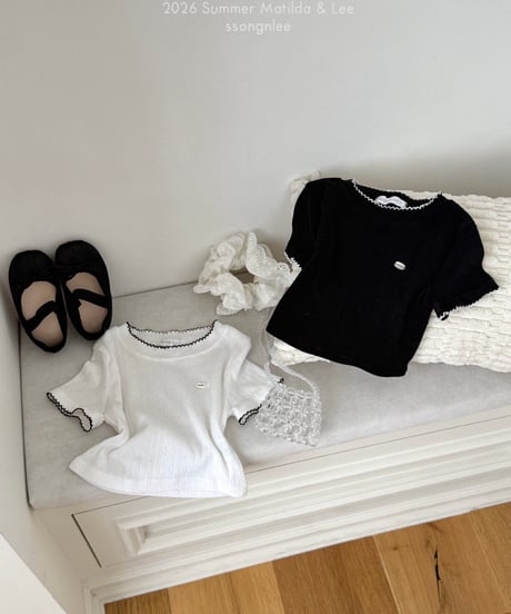 9[予約]matilda&lee eyelet pincoat tee