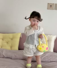 35[予約]mydaughter ruffle button cardigan
