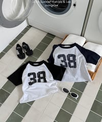 47[予約]matilda&lee 38 color block raglan tee