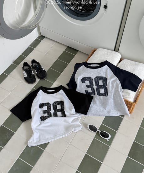 47[予約]matilda&lee 38 color block raglan tee