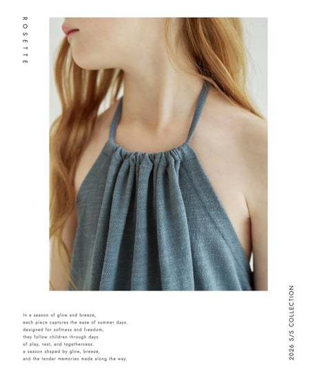 7[予約]ROSETTE summer halter t