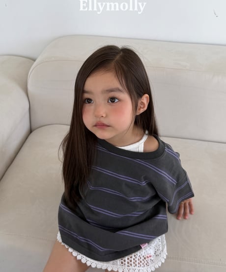 3[予約]ELLYMOLLY washed st boxy tee