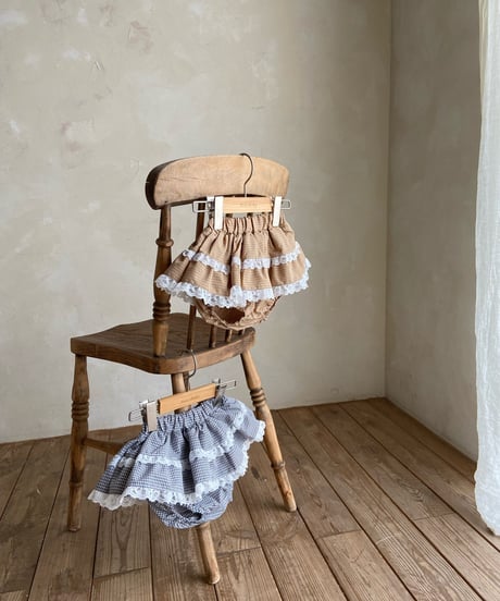 11[予約]anneshirley check lace skirt bloomer
