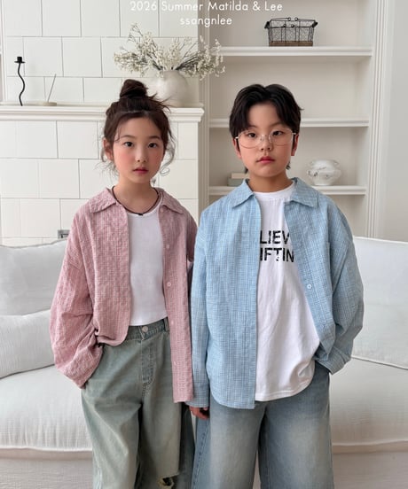 85[予約]matilda&lee joy check shirt