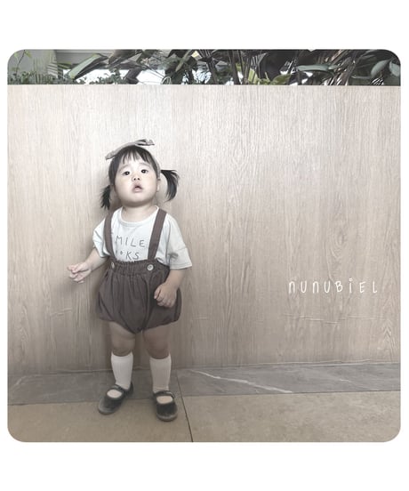 69[予約]nunubiel bebe smile t-shirt