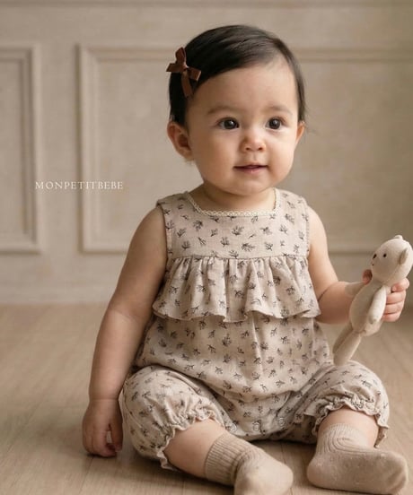 13[予約]elov&monpetitbebe rose jumpsuit