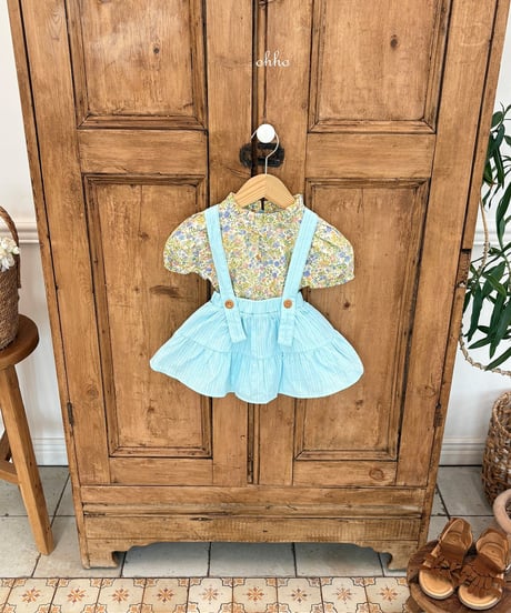10[予約]ohho floral blouse