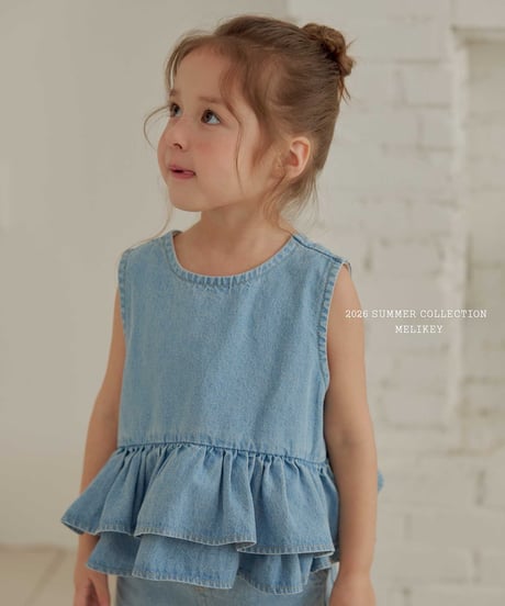 36[予約]melikey ribbon cancan sleeveless bl