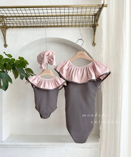 70[予約]monbebe 26multi bomb frill swimsuit