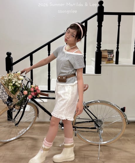 26[予約]matilda&lee layered unbal tee