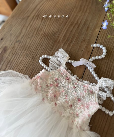 66[予約]marron muel dress(XS-L)