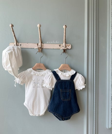 52[予約]monbebe rabbit eyelet suit