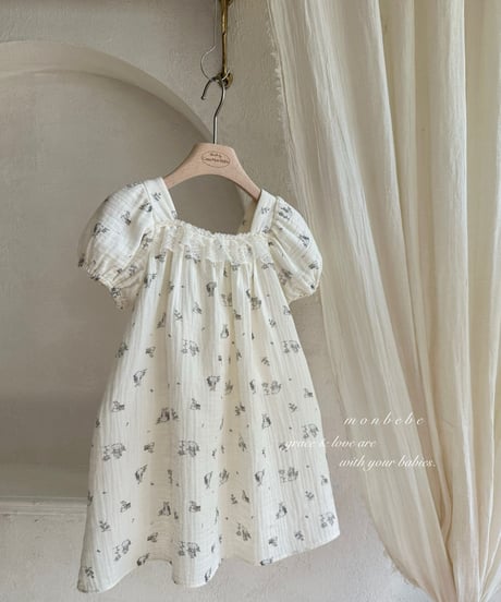 41[予約]monbebe bunny lace ops