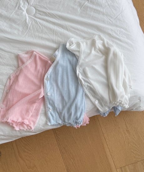 25[予約]ninibello sherbet sleeveless cardigan set