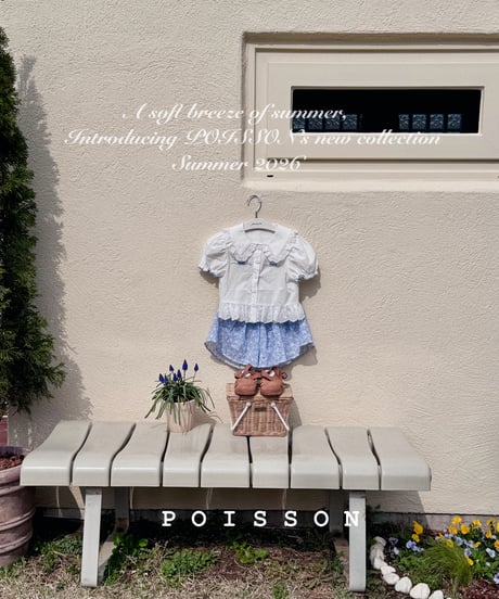 2[予約]poisson ribbon embroidery blouse