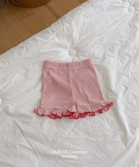 92[予約]ninibello mimi 3/4 frill leggings