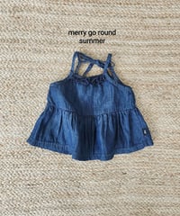 17[予約]merry go round denim sleeveless