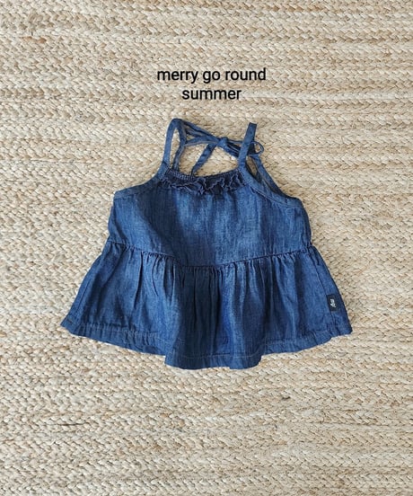 17[予約]merry go round denim sleeveless