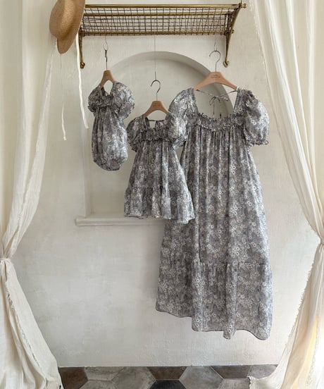 108[予約]monbebe chambray flower ops