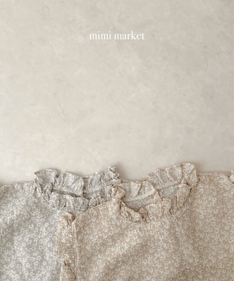 7[予約]mimi market line frill sleeveless