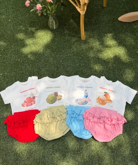 80[予約]ninibello scoop scoop short sleeve t-shirt