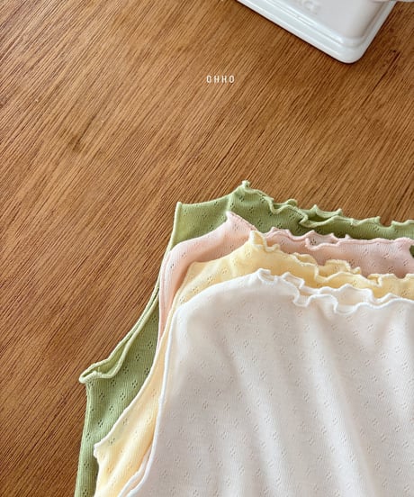 31[予約]ohho eyelet tank top