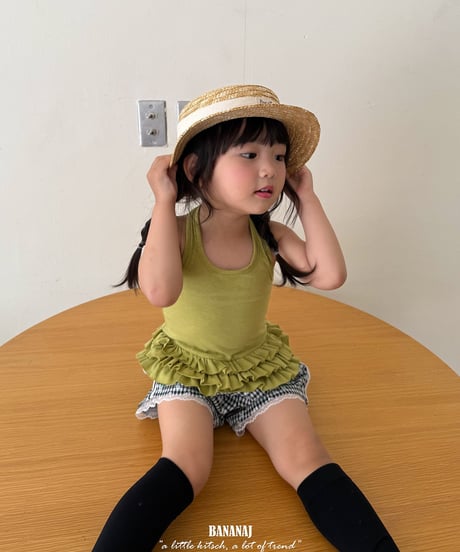 52[予約]BANANAJ tina tiered halter top