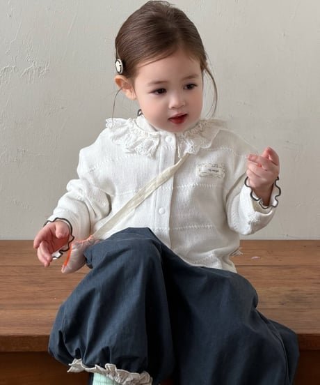 7[予約]mydaughter marie vintage lace cardigan