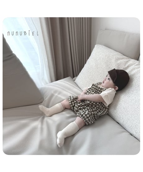 71[予約]nunubiel checkerboard romper