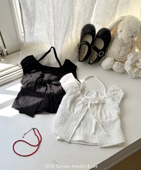84[予約]matilda&lee crinkle tank top set