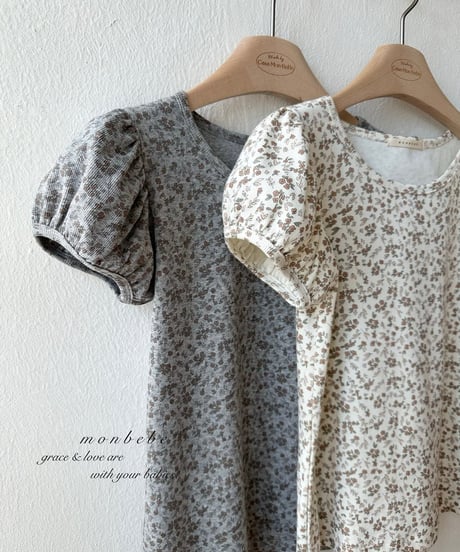 45[予約]monbebe puff flower tee(adult)