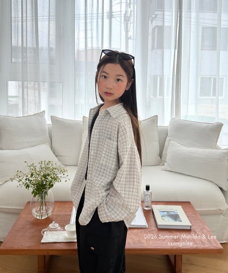 85[予約]matilda&lee joy check shirt