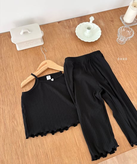 37[予約]ohho heart pleated camisole
