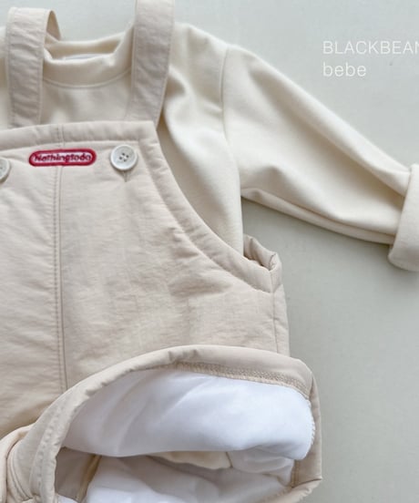 21[予約]blackbean leaf bebe overall set(baby)
