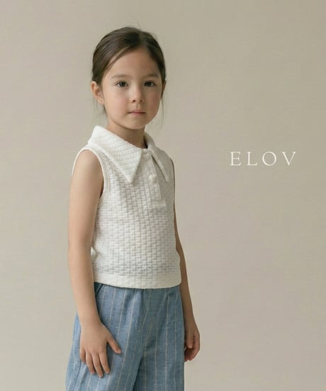 3[予約]elov&monpetitbebe rael collar tee