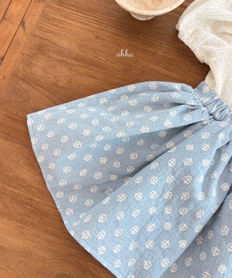 21[予約]ohho monet suspender skirt