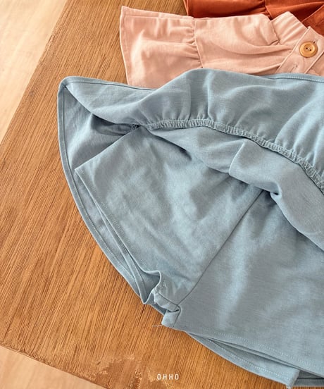 41[予約]ohho forest shirred strap skirt