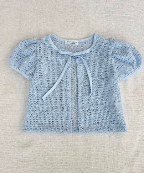 9[予約]mon Atelier blooming ribbon cardigan