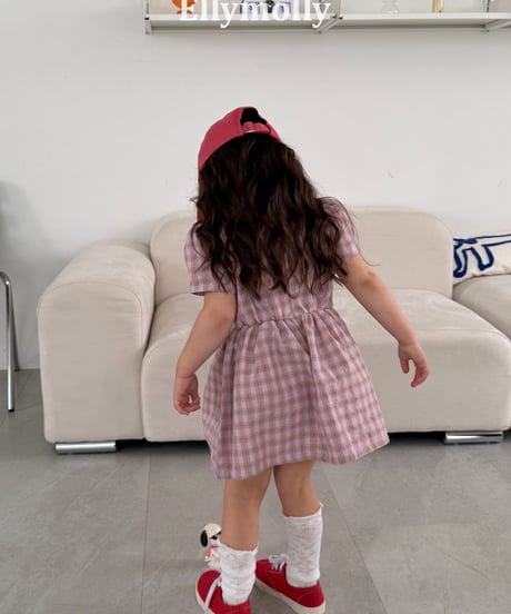 41[予約]ELLYMOLLY mellow check dress