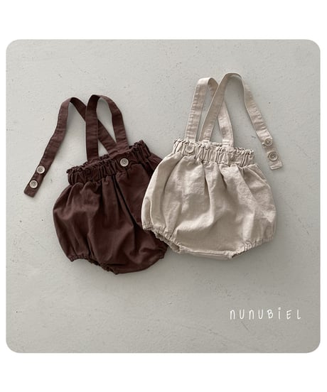 38[予約]nunubiel cool suspender romper