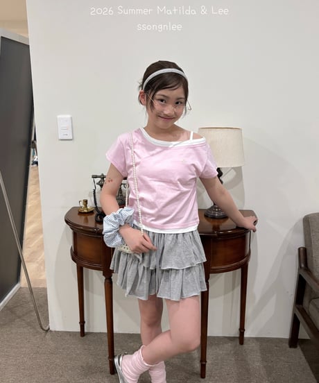 26[予約]matilda&lee layered unbal tee