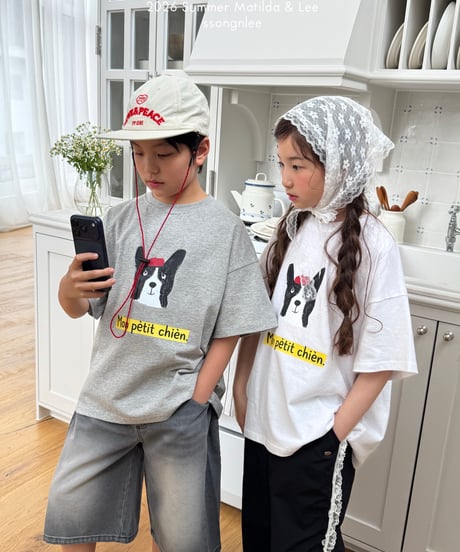 41[予約]matilda&lee petit dog tee