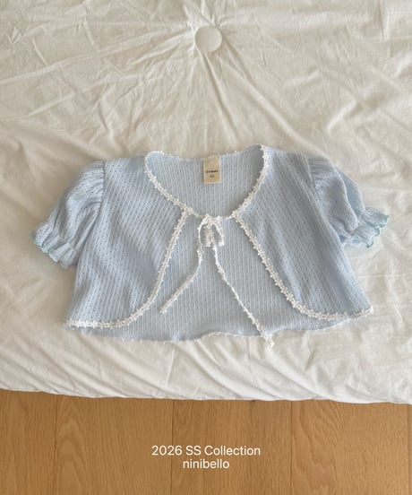 26[予約]ninibello margaret puff cardigan