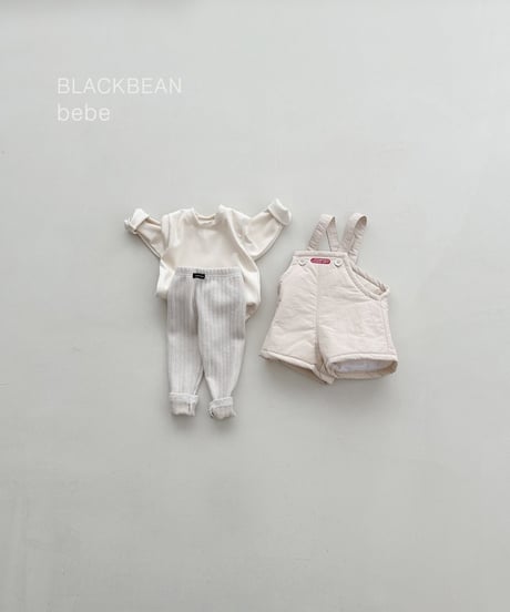 21[予約]blackbean leaf bebe overall set(baby)