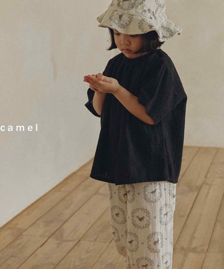 3[予約]La.camel mild blouse